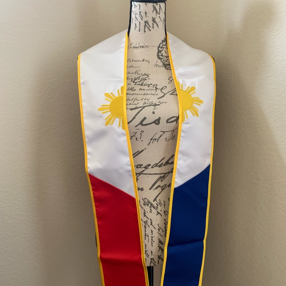 SOLD OUT! Philippines Flag Graduation Sash and Stole